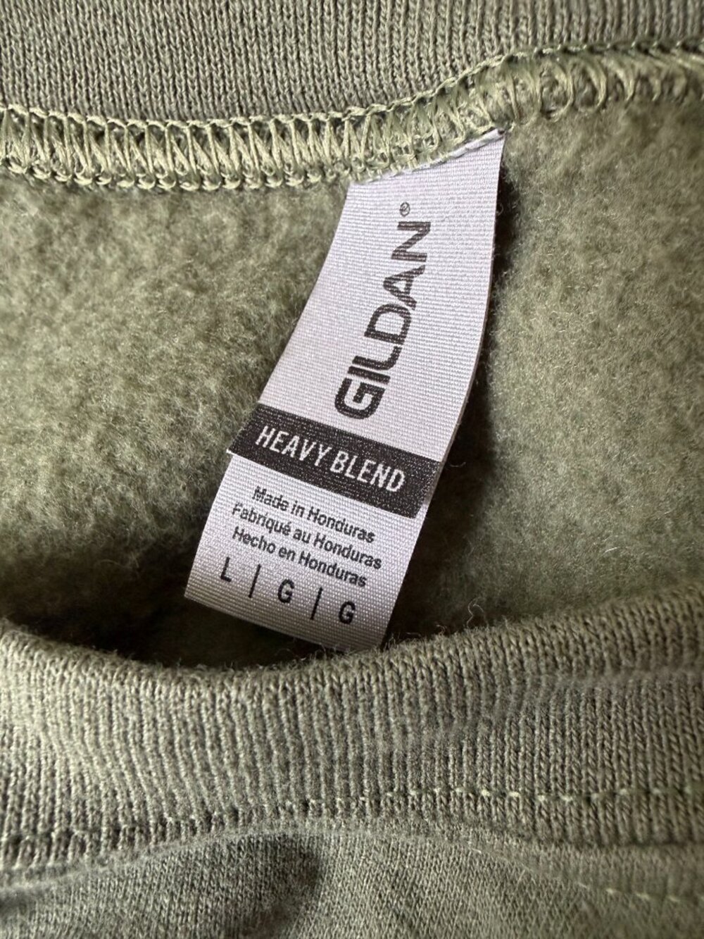 Reading Ghosts Sweatshirt | Olive Green | Size Large - Picture 4 of 4